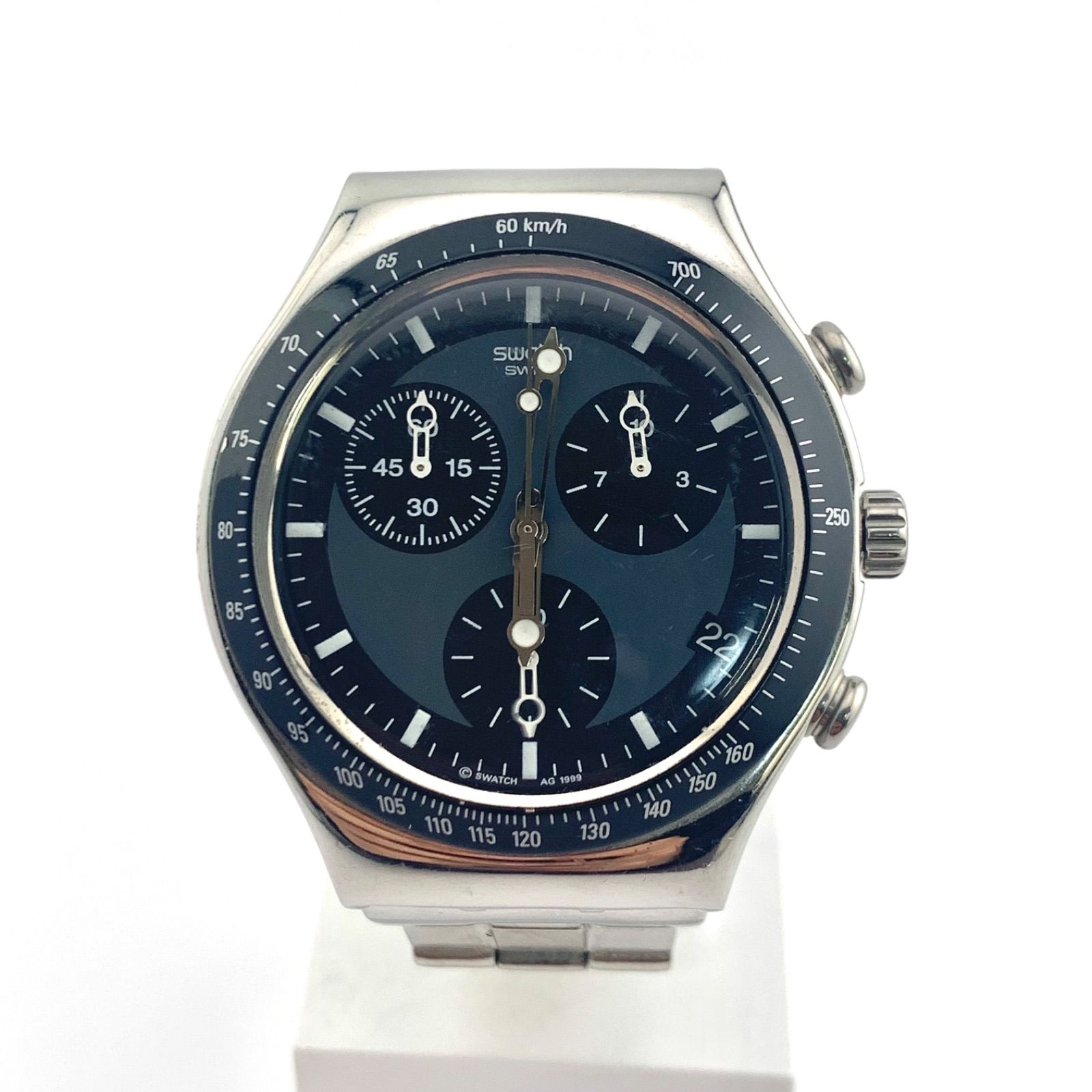 中古】SWATCH AG 1999 クロノグラフ ブラック Swatch 0 スウォッチ 