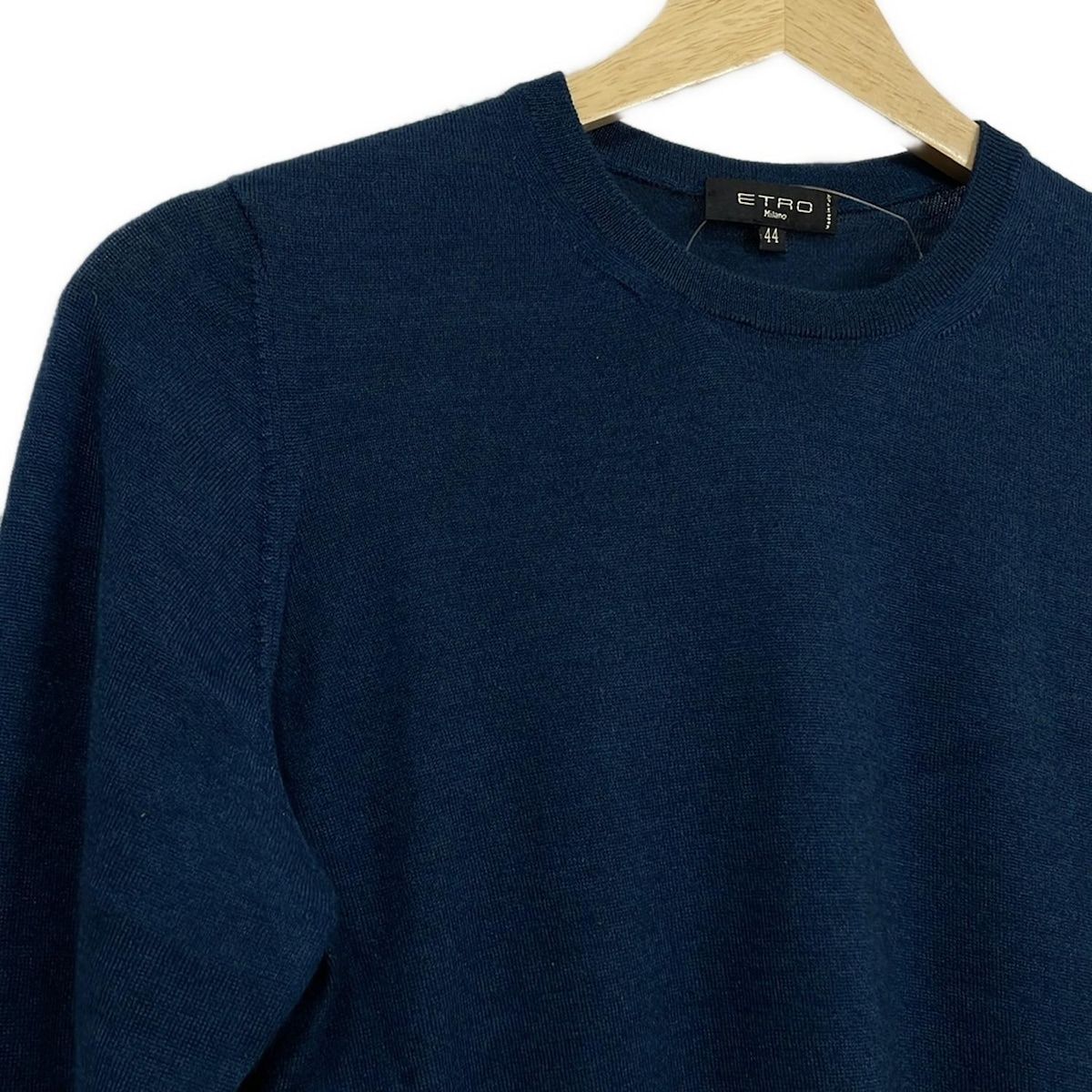 ETRO(エトロ) 長袖セーター サイズ44 L レディース美品 - ネイビー