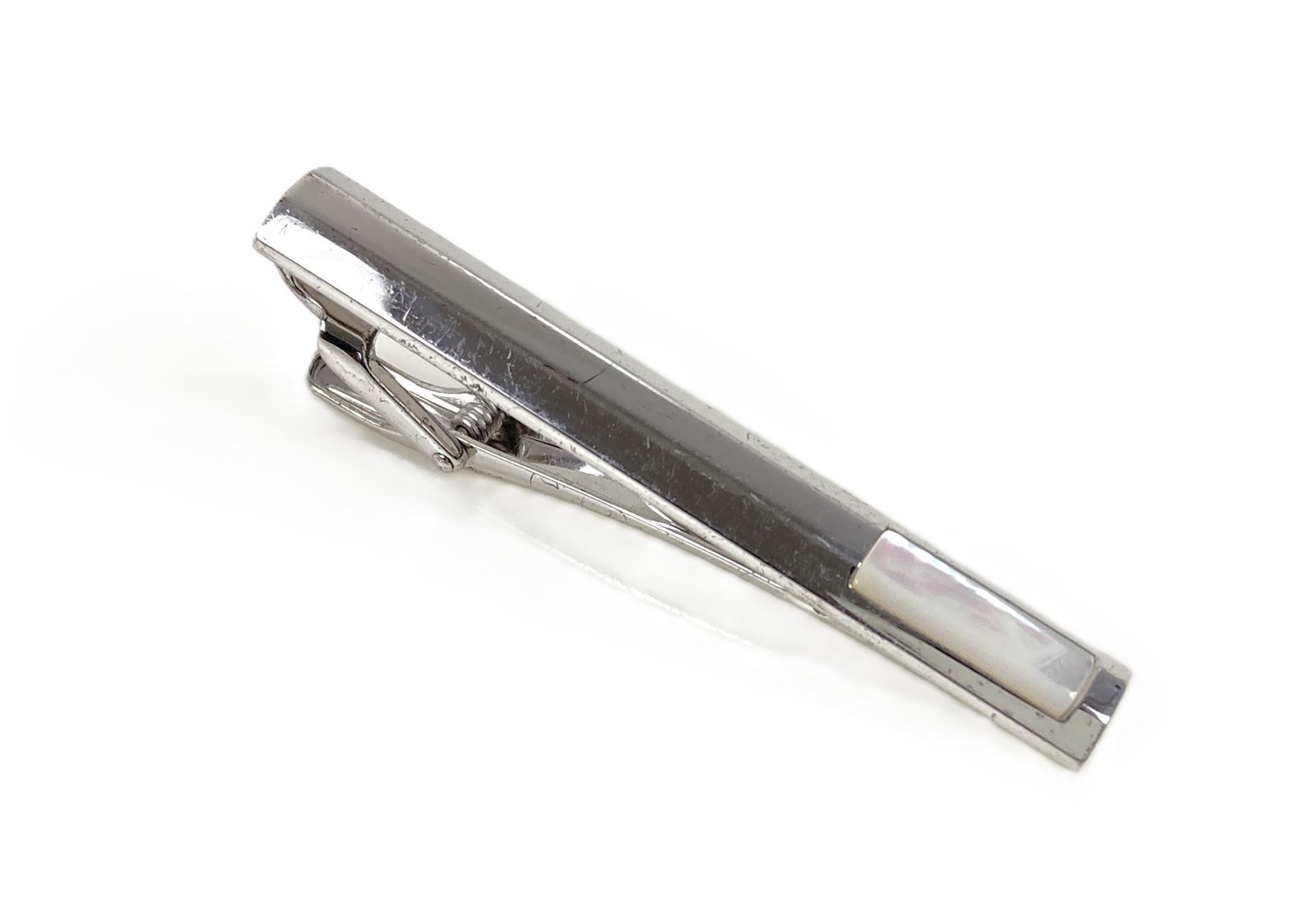 ダンヒル dunhill ネクタイピン シェル風ストーン付き シルバー925