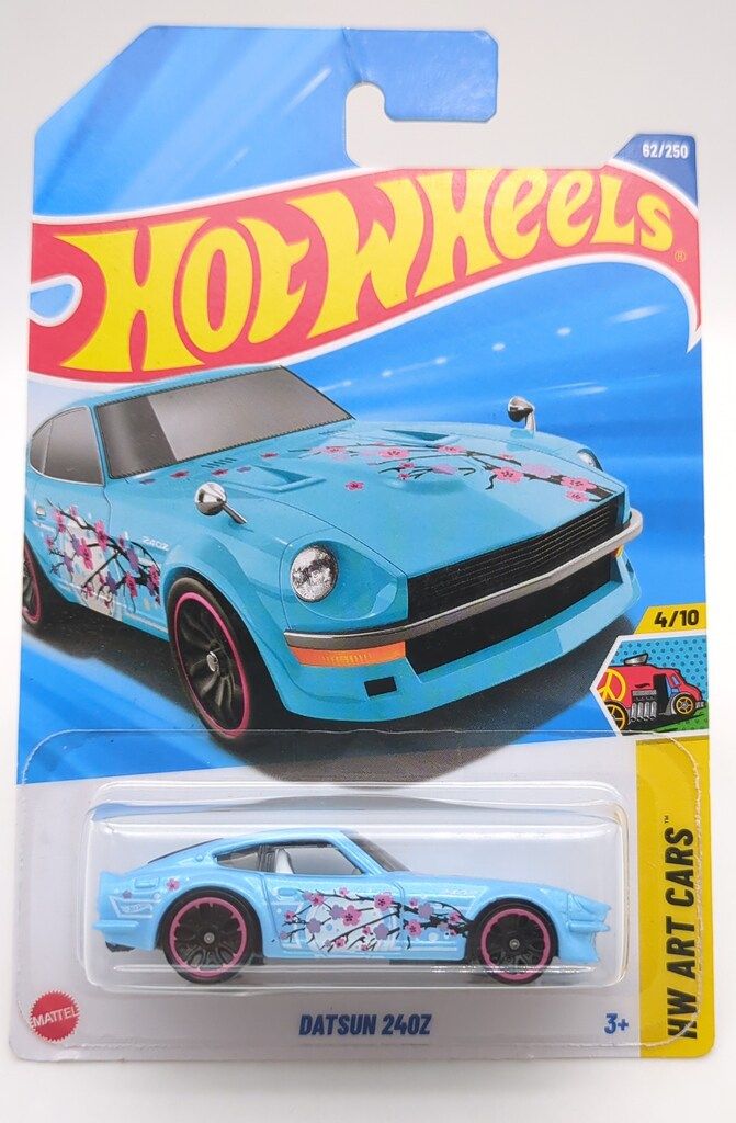 MATTEL HOTWHEELS HW ART CARS 4/10 JJB80 DATSUN 240Z/ライトブルー