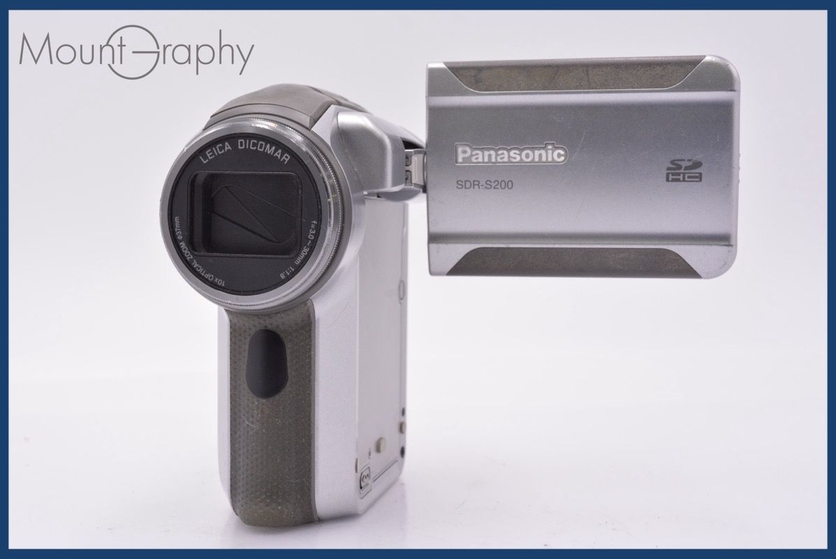 美品】Panasonic SDR-S200-S ビデオカメラ 本体、付属品一式 Panasonic