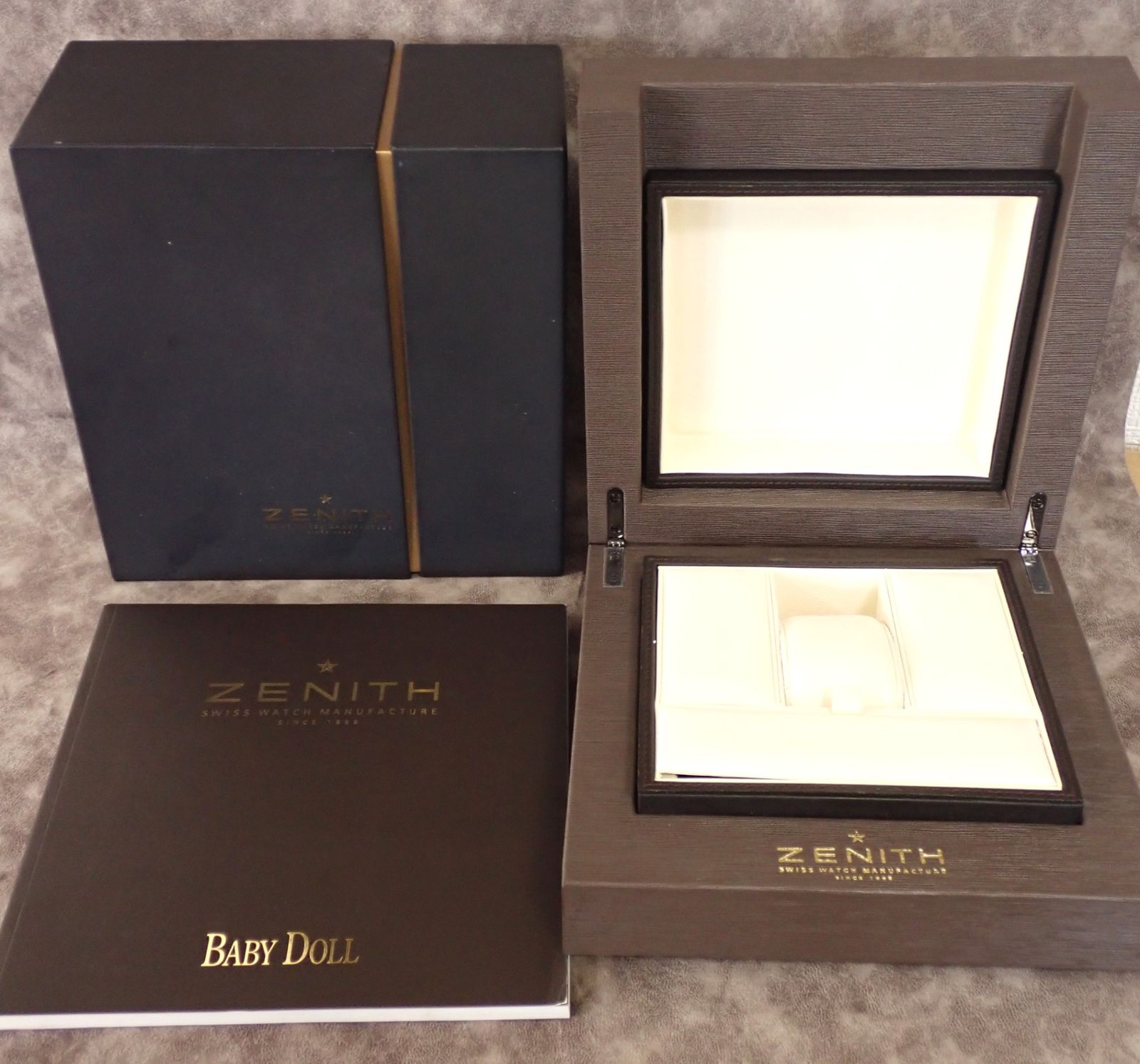 美品 ZENITH ゼニス 時計ケース ブラウン系 - メルカリ