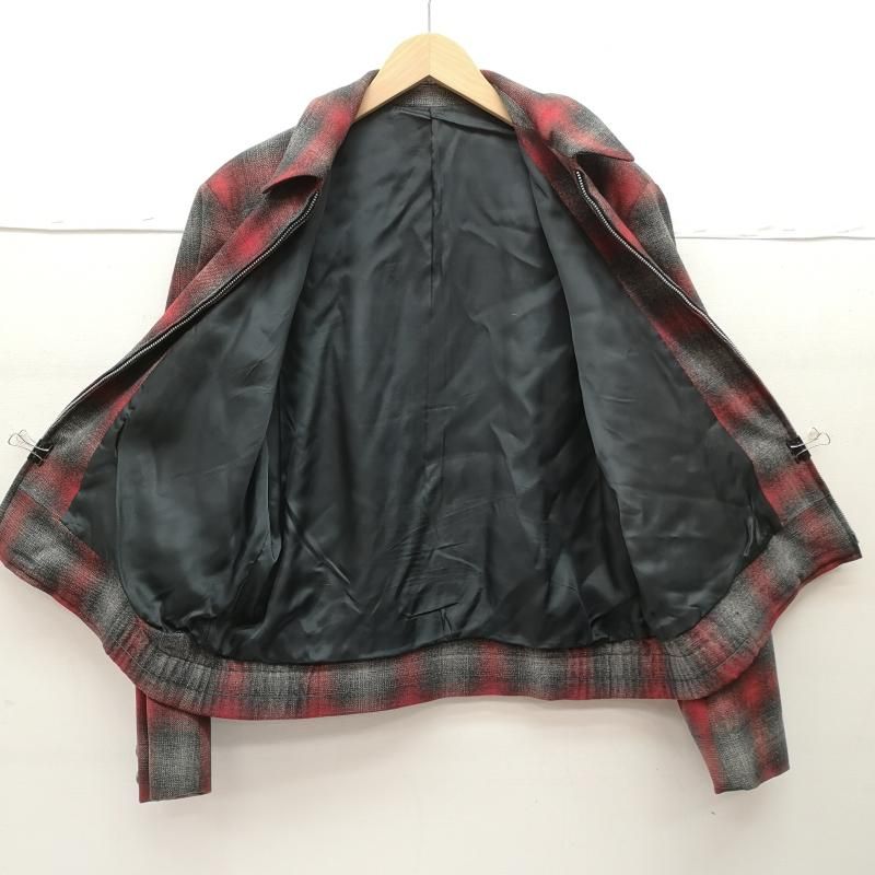 40s 50s ビンテージ 棒タロン talon コの字 ジッパー コンマー ヴィンテージ 50s 60s 棒TALON オンブレ チェック スポーツ ジャケット スイングトップ メンズ 表記無し ISItems【USED】【古着】【中古】50151584