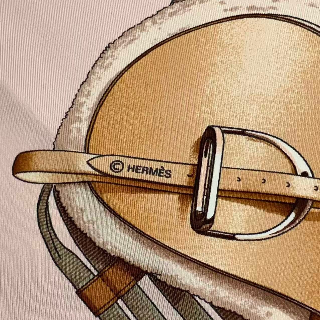 極美品 HERMES エルメス スカーフ カレ90 JUMPING LEDOUX 乗馬 馬術