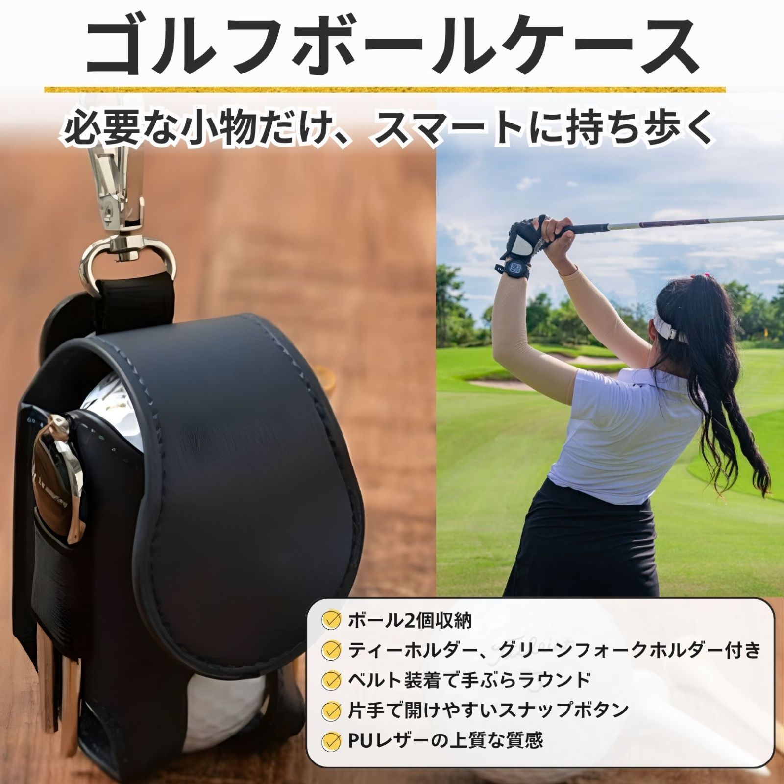 プラダ ゴルフポーチ 入れ ティー 2000 archives golf ゴルフ ボールポーチ ブラック レザー ティーホルダー ラウンド
