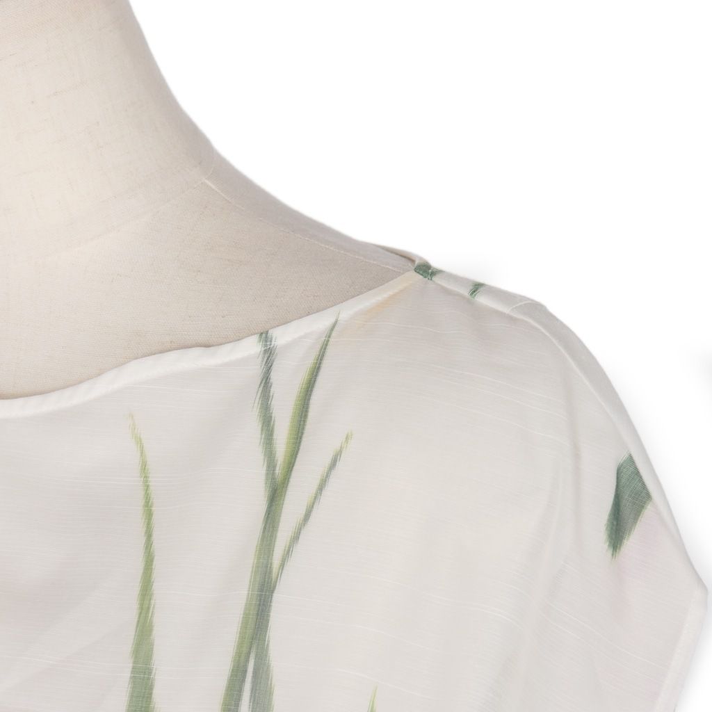 マメクロゴウチ Mame Kurogouchi KASURI Jacquard Blouse カスリ