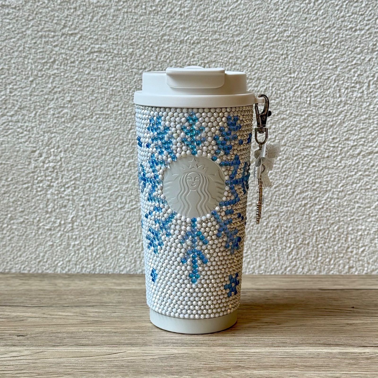 スタバ スノーワンダーランド タンブラー ラインストーン 雪 チャーム 
