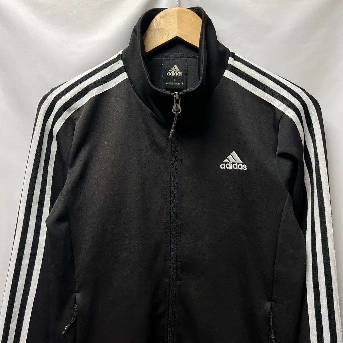 正規品/S adidas 3本線 Classic ブラック トラックジャージ