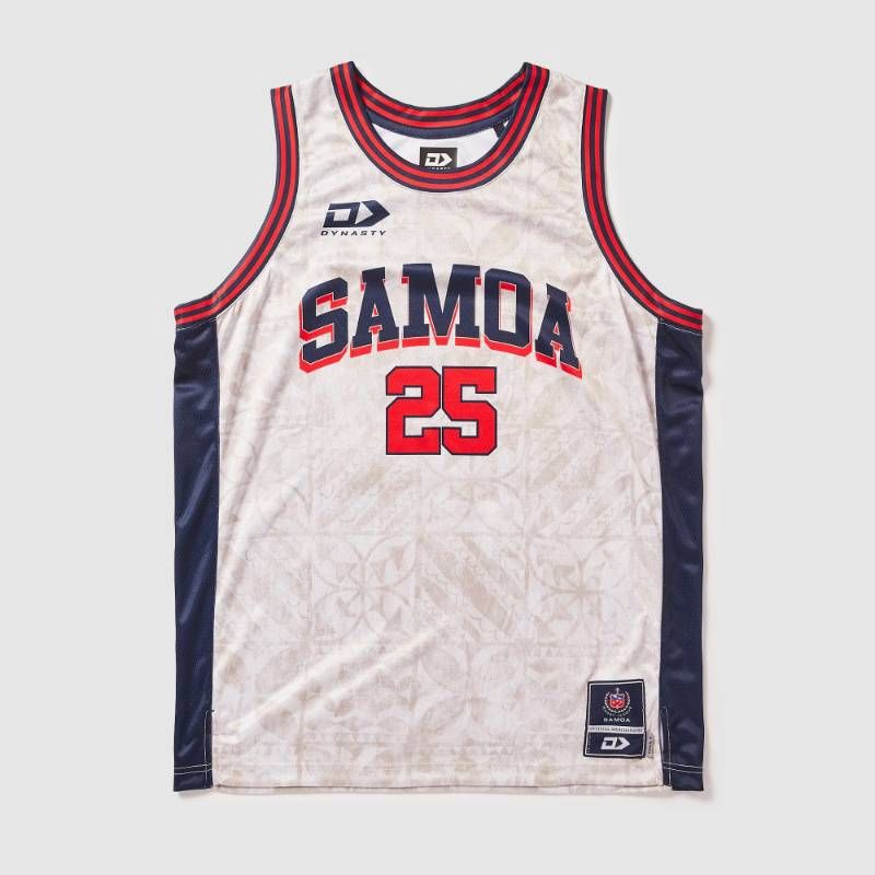 【送料無料・匿名配送】Dynasty ラグビーリーグ サモア代表 トア・サモア 2025 バスケットボール シングレット ベージュ 並行輸入 新品 日本未発売