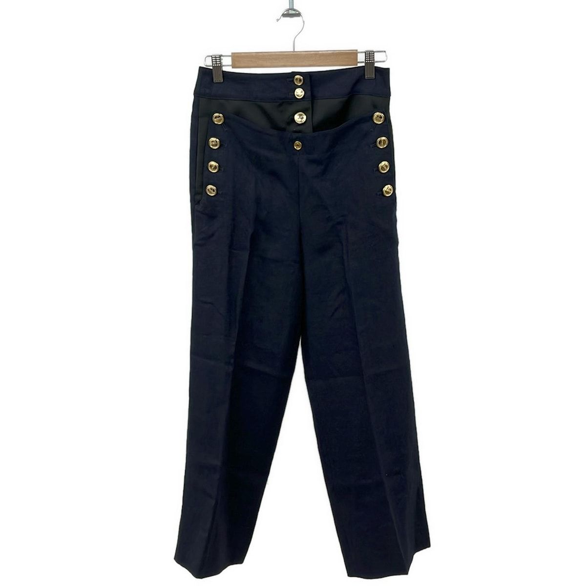 CINOH(チノ) パンツ サイズ36 S レディース - ダークネイビー×黒 フル