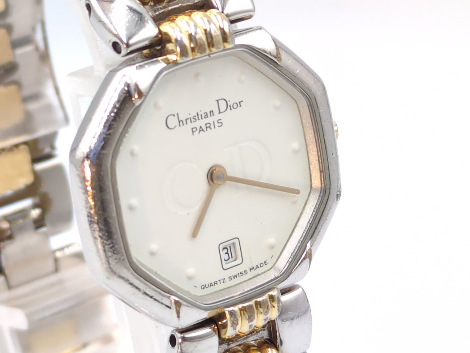 Christian Dior クリスチャンディオール クォーツ 腕時計 デイト付