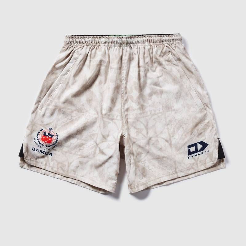 【送料無料・匿名配送】Dynasty ラグビーリーグ サモア代表 トア・サモア 2025 ジムショーツ ベージュ 並行輸入 新品 日本未発売