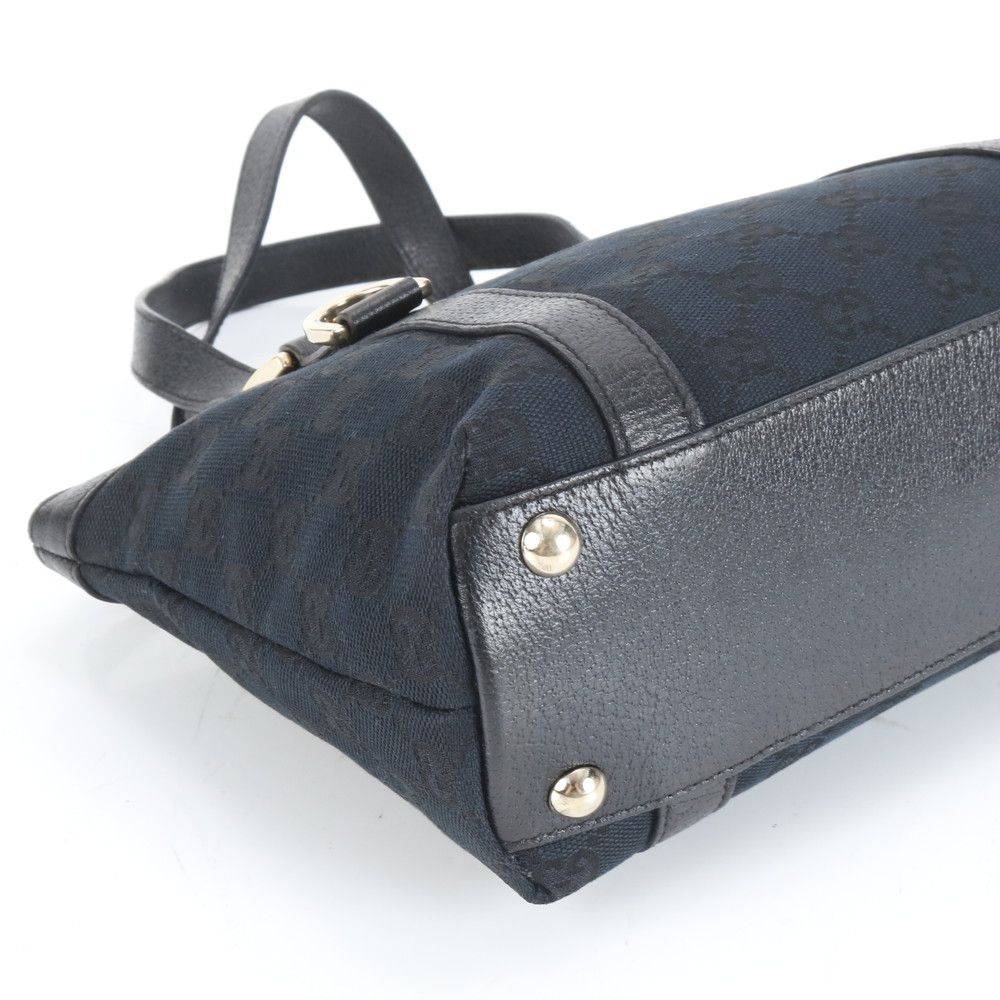 【専用】グッチ ハンド トートバッグ アビー レザー GGキャンバス 黒 グッチ トートバッグ ブラック GGキャンバス 141470 美品 キャンバス