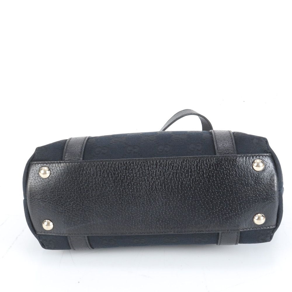 極美品 グッチ GG キャンバス アビー 141471 レザー トート バッグ