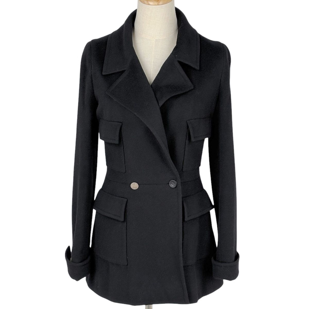 シャネル CHANEL ココマークボタン コート 01A ジャケット アウター