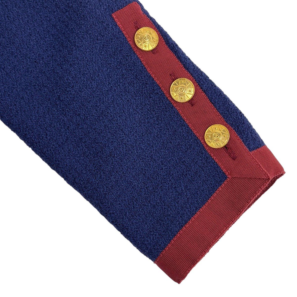 シャネル CHANEL ココマークボタン セットアップ ラップスカート