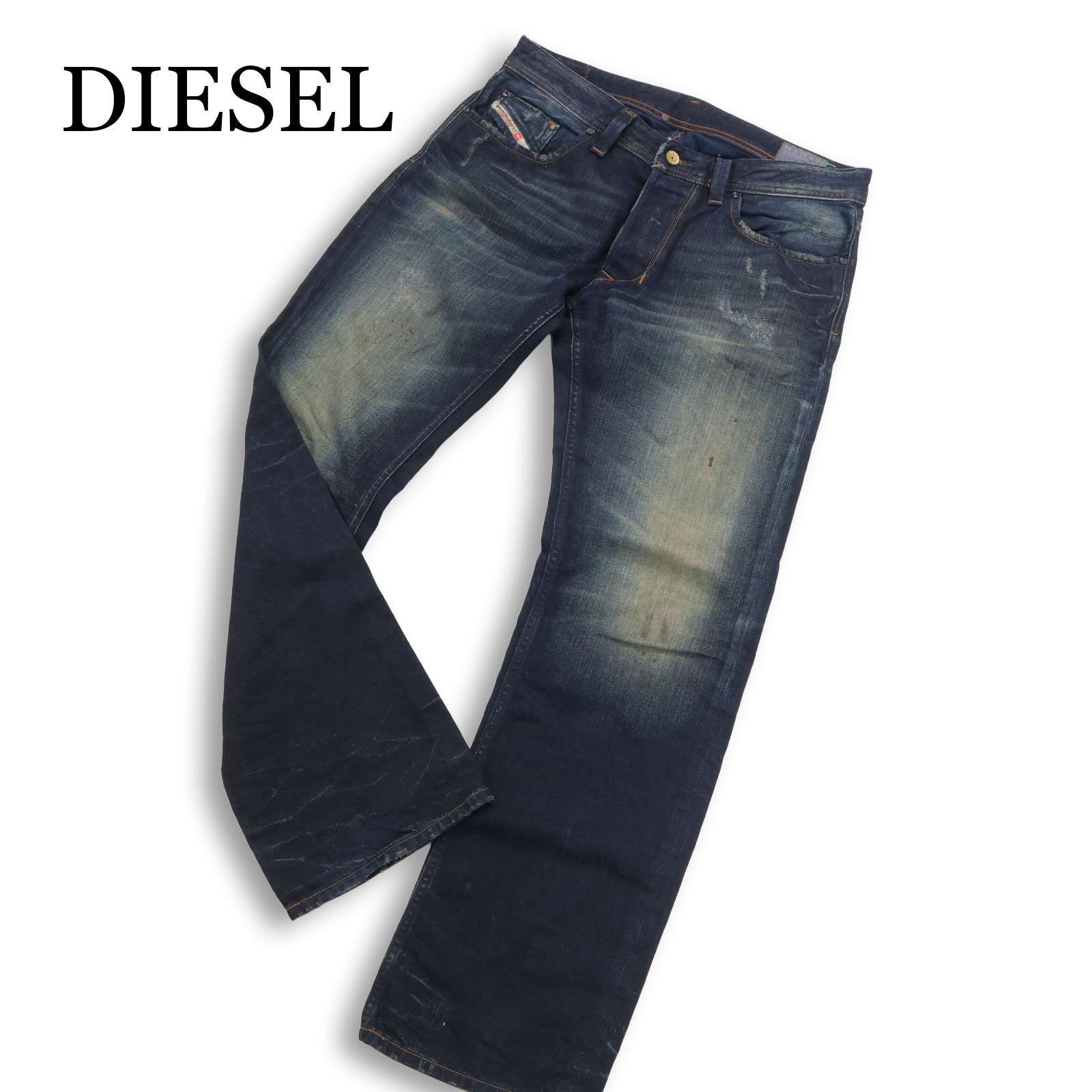 イタリア製☆ DIESEL ディーゼル 【LARKEE】 ブルーアイコン☆ USED 