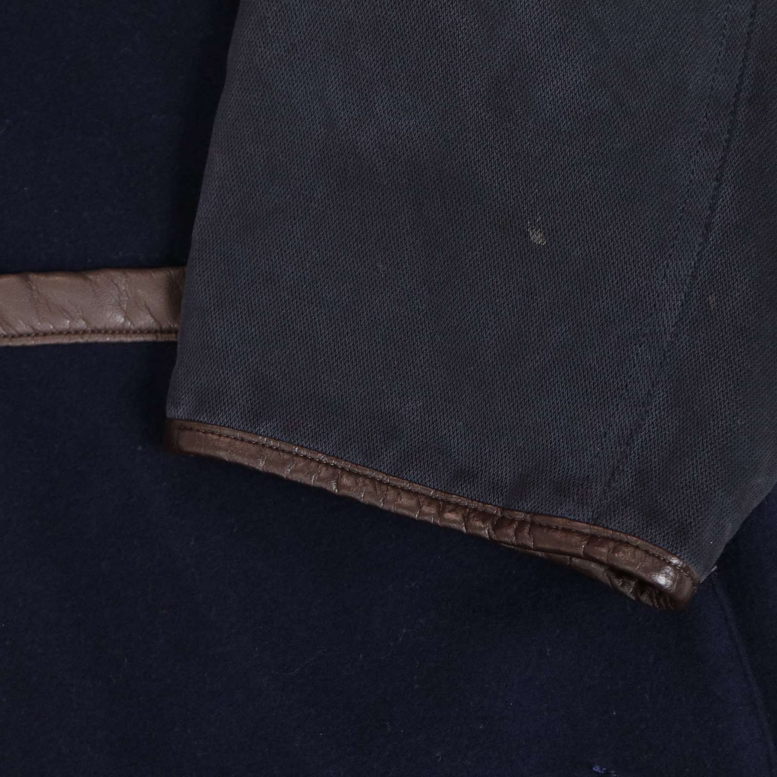 HARDY AMIES SPORT ハーディエイミス 秋冬 犬&ロゴ刺繍☆ Fレザー切替