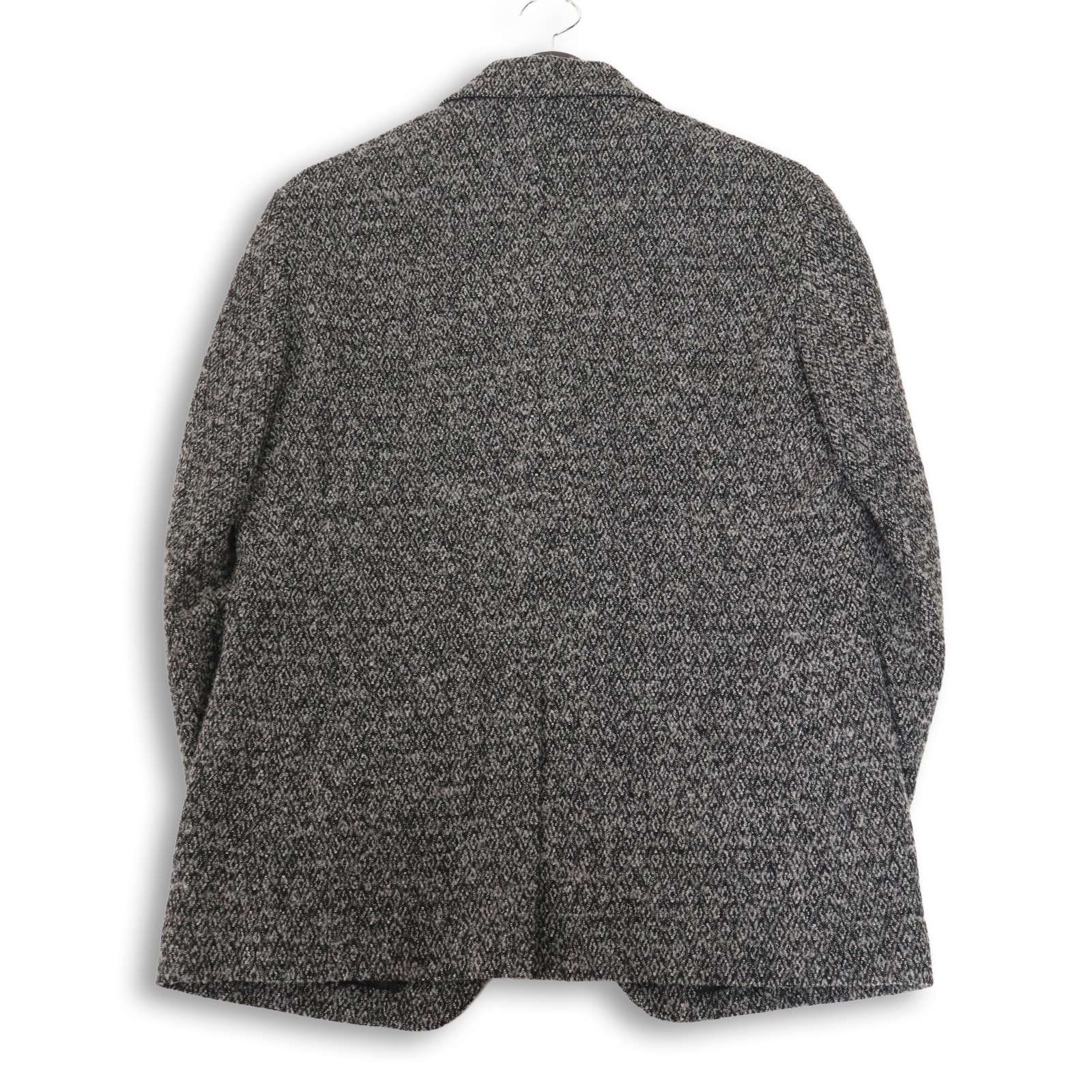 幾何学模様ウールジャケット フード付き JOSEPH ABBOUD ジョセフ アブード 秋冬 幾何学柄☆ ウール ツイード