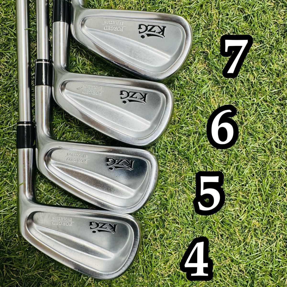 【美品】KZG フォージド エボリューション アイアンヘッド 9本 3-A 激レア】豪華9本 KZG フォージド エボリューション メンズアイアン