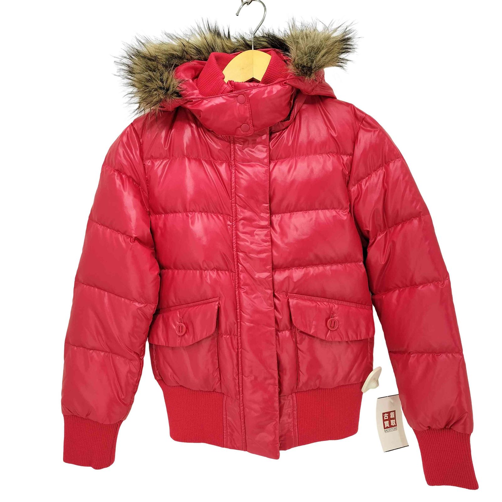 ユニクロ UNIQLO 00s OLD Y2K プレミアム ファー ダウンジャケット