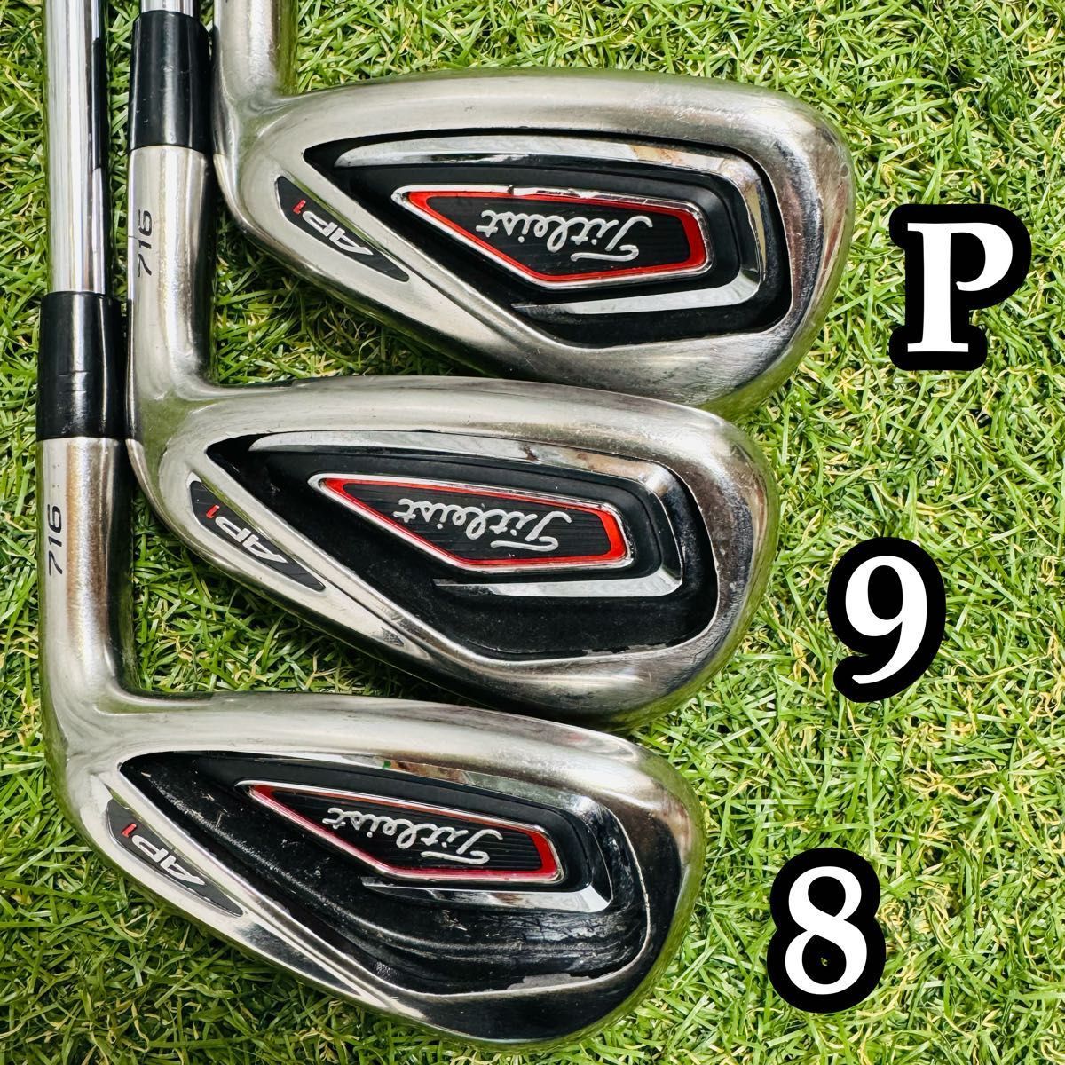 良品】タイトリスト AP1 716 メンズアイアンセット 6本 スチール S