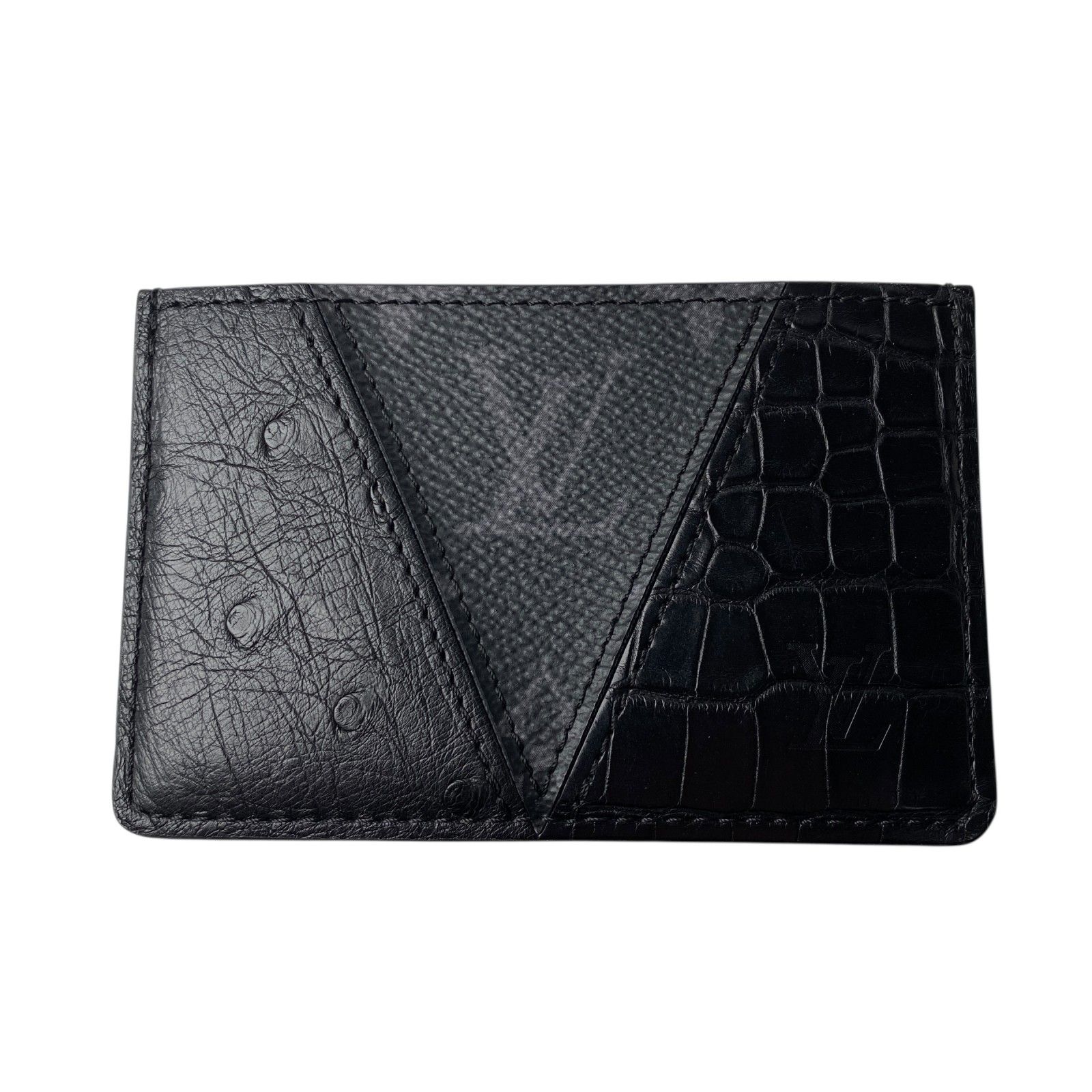 美品 ルイ ヴィトン LOUIS VUITTON メンズ エクリプス クロコダイル オーストリッチ オーガナイザー N99696 MI4290 美品 ルイ ヴィトン LOUIS VUITTON メンズ エクリプス クロコダイル