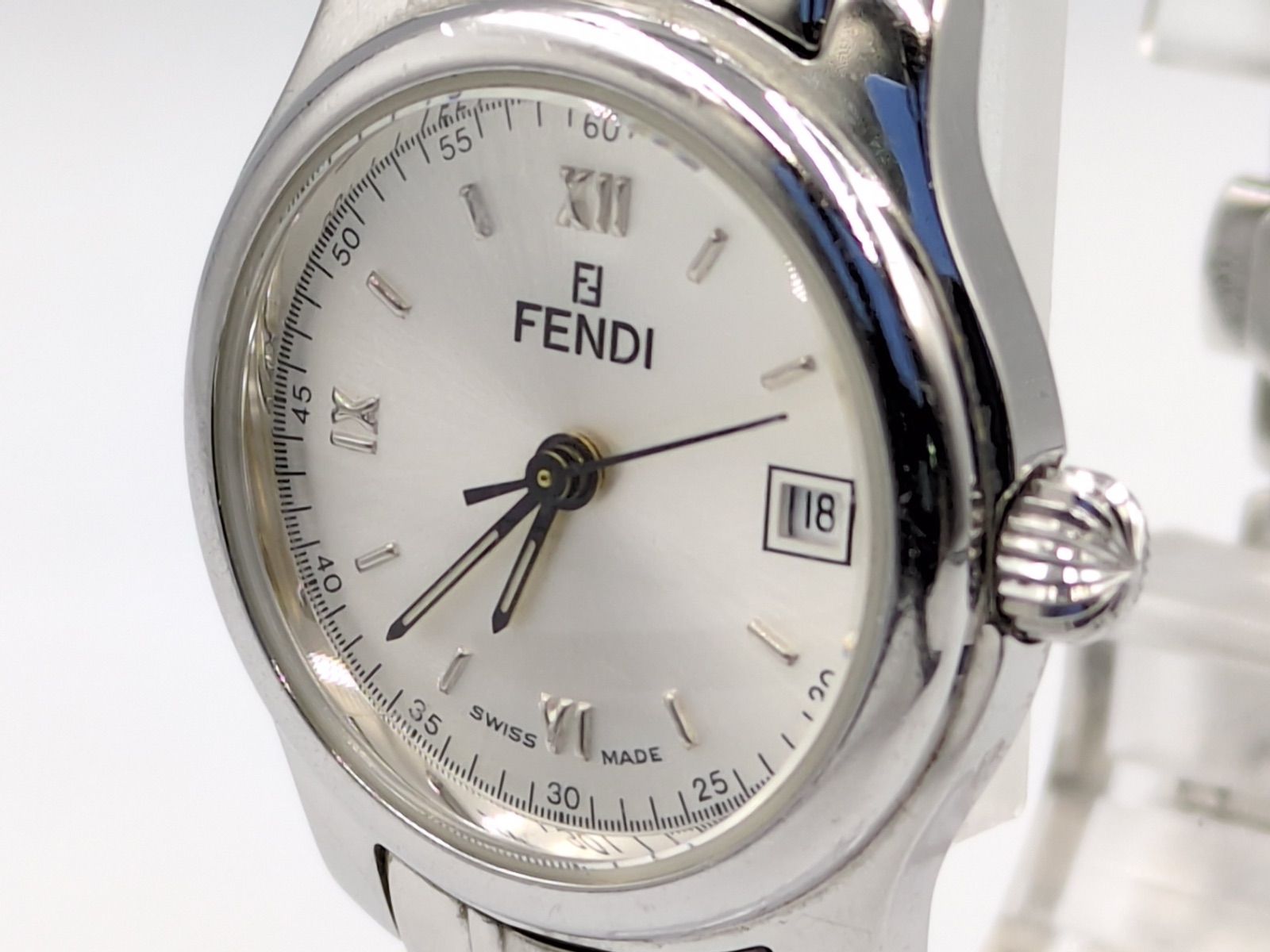 FENDI フェンディ 210L 腕時計 レディース クォーツ シルバー文字盤