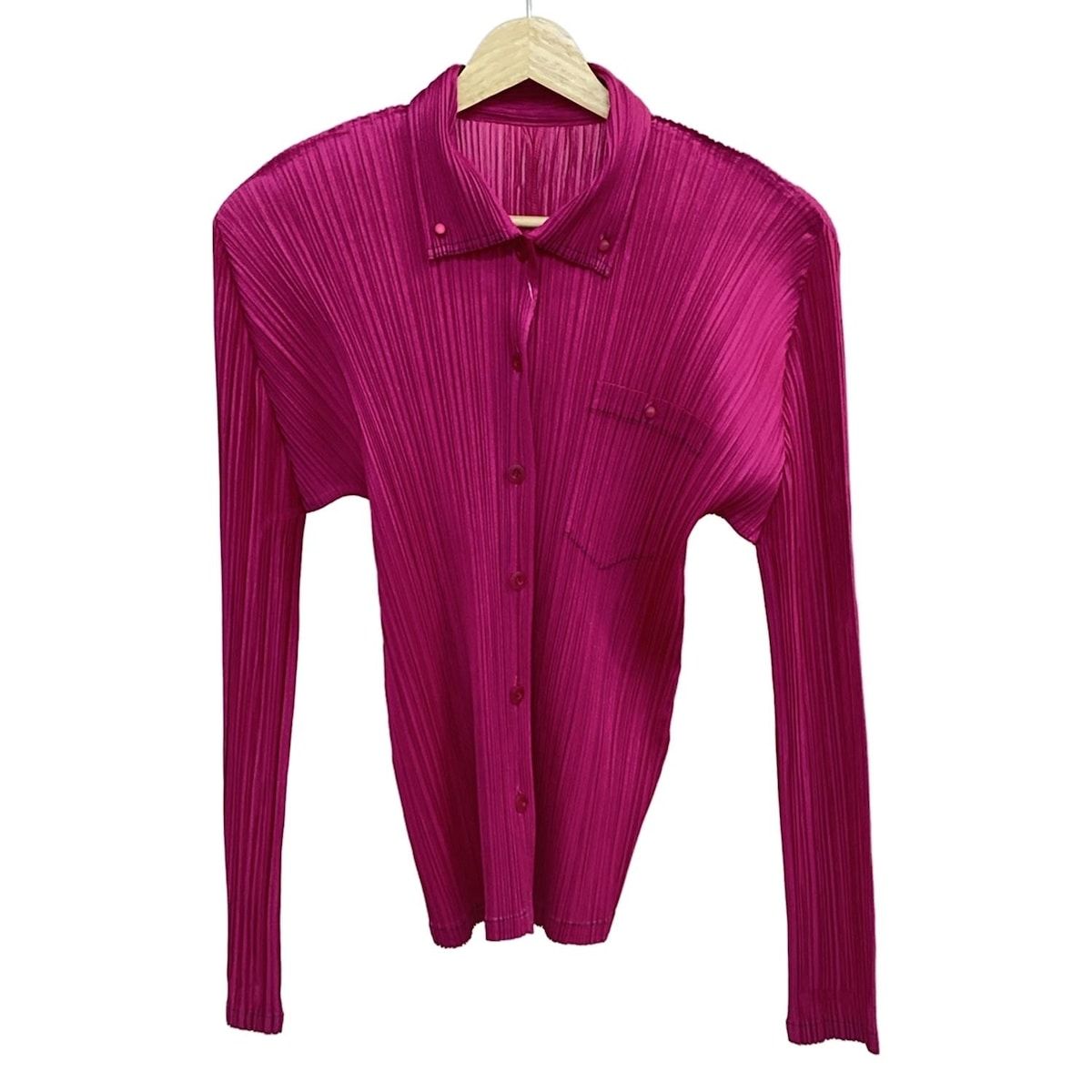 PLEATS PLEASE シャツ ブラウス【サイズ4 XL相当】【美品】 PLEATS PLEASE ISSEY MIYAKE - PLEATS PLEASE(プリーツプリーズ) 長袖