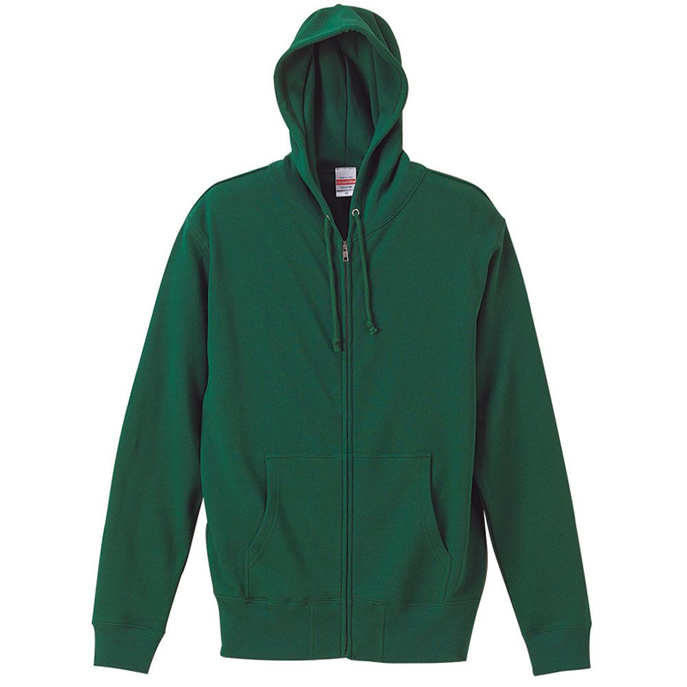 ユナイテッドアスレ UnitedAthle 10.0オンス スウェットフルジップパーカ パイル   521301 497 アイビーグリーン