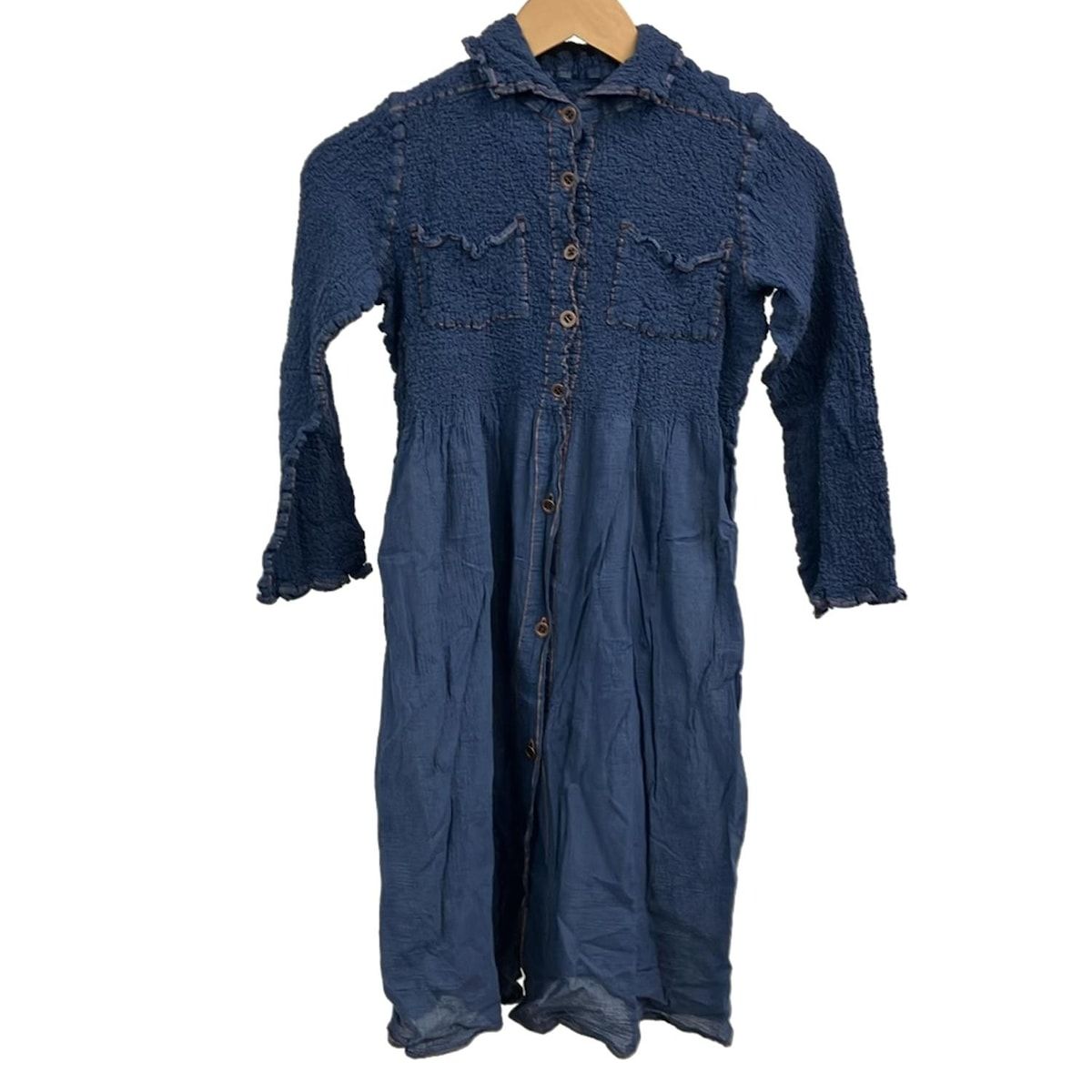 me ISSEY MIYAKE(ミー/イッセイミヤケ) 七分袖シャツブラウス