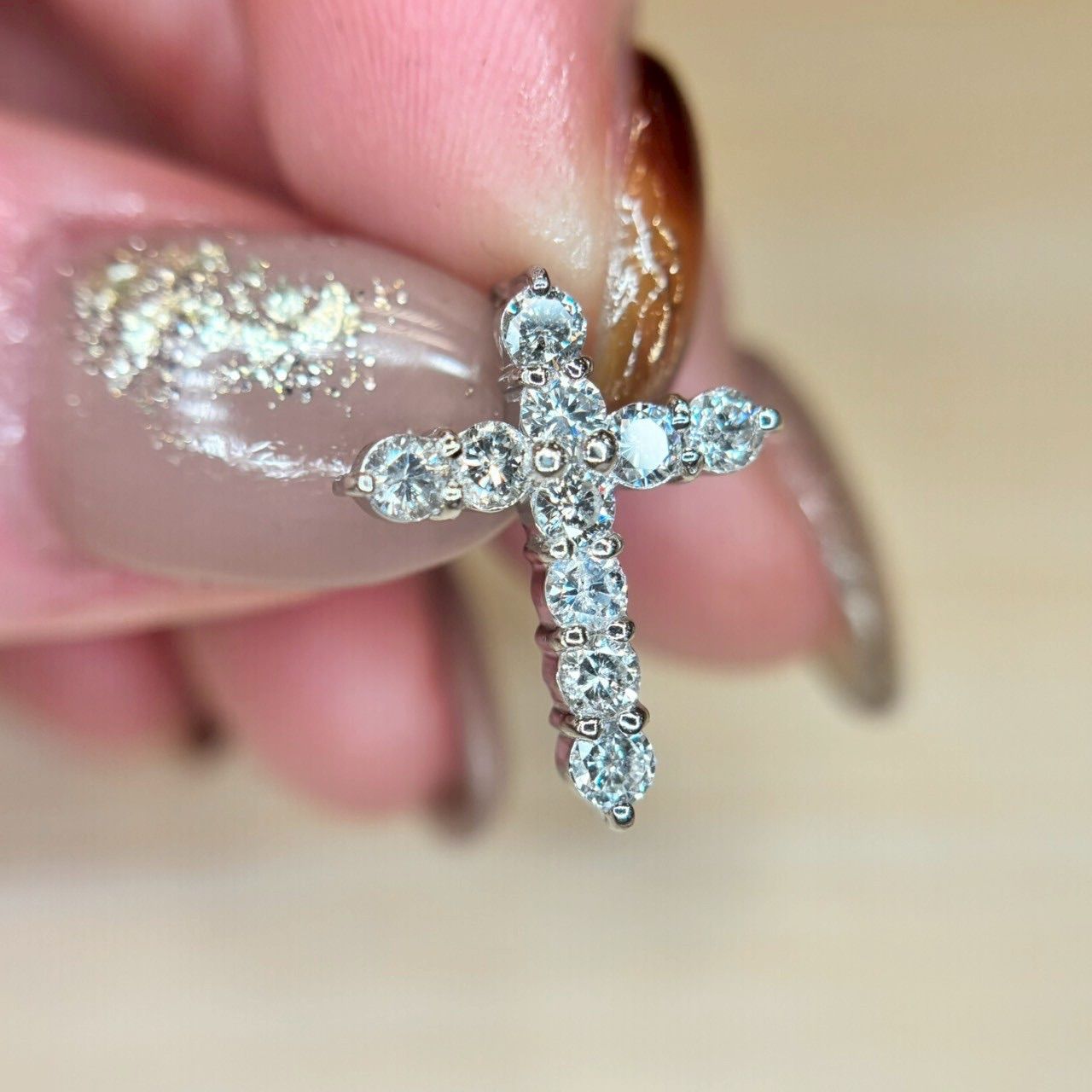 Pt900 天然 ダイヤモンド 0.70ct トップ - メルカリ