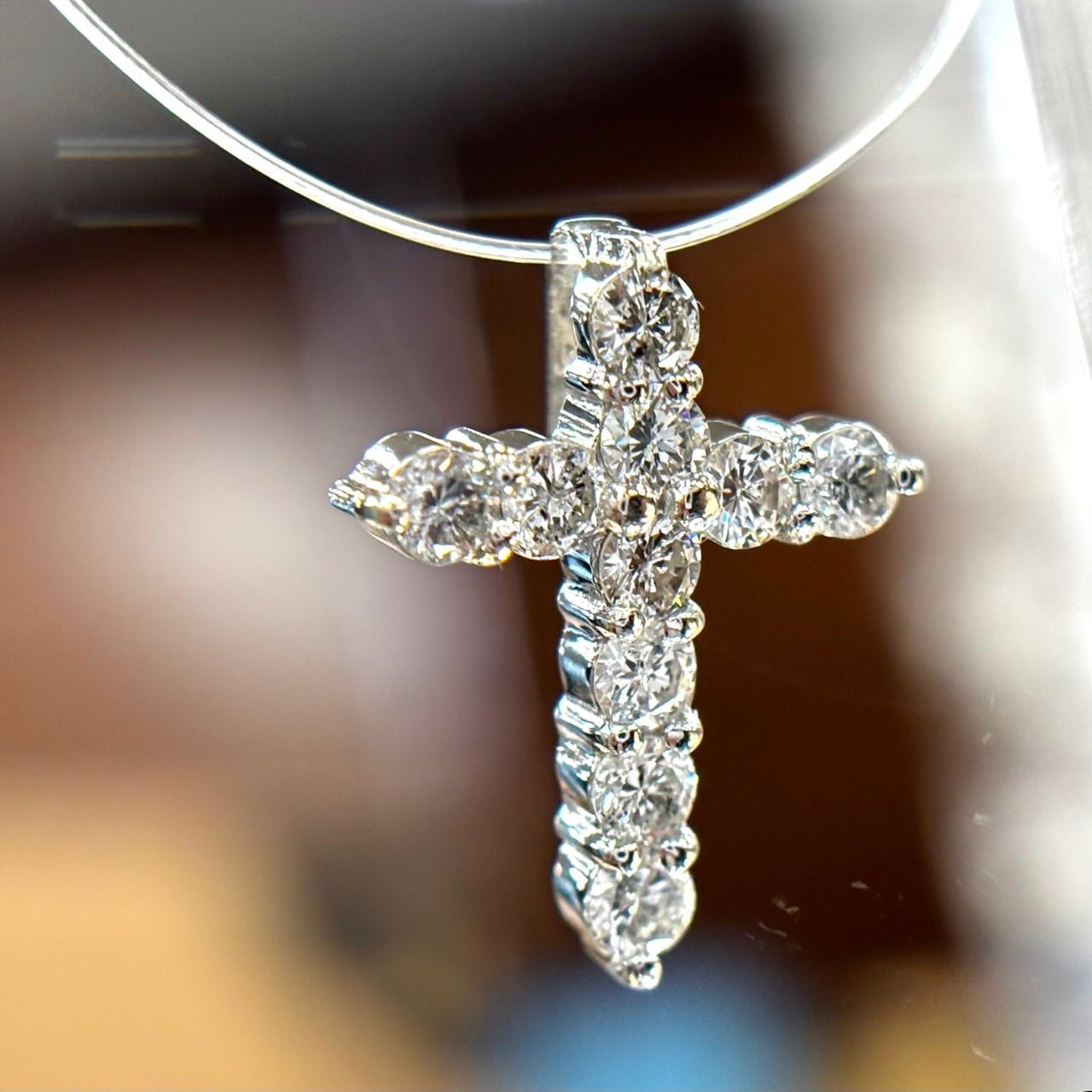 Pt900 天然 ダイヤモンド 0.70ct トップ - メルカリ