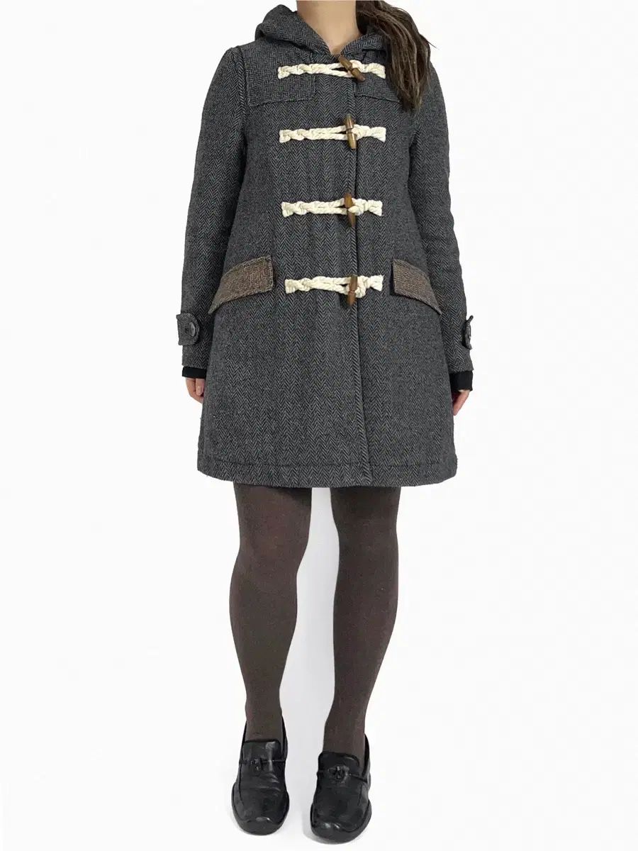 Sevendays Sunday ハリスツイード ダッフルコート - メルカリ