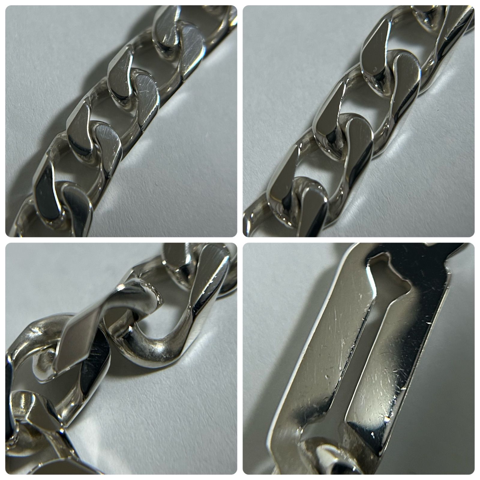 c539 GUCCI グッチ　インフィニティ　ノットチェーン　リンクブレスレット GUCCI（グッチ） ブレスレット ノット インフィニティ SV925 シルバー