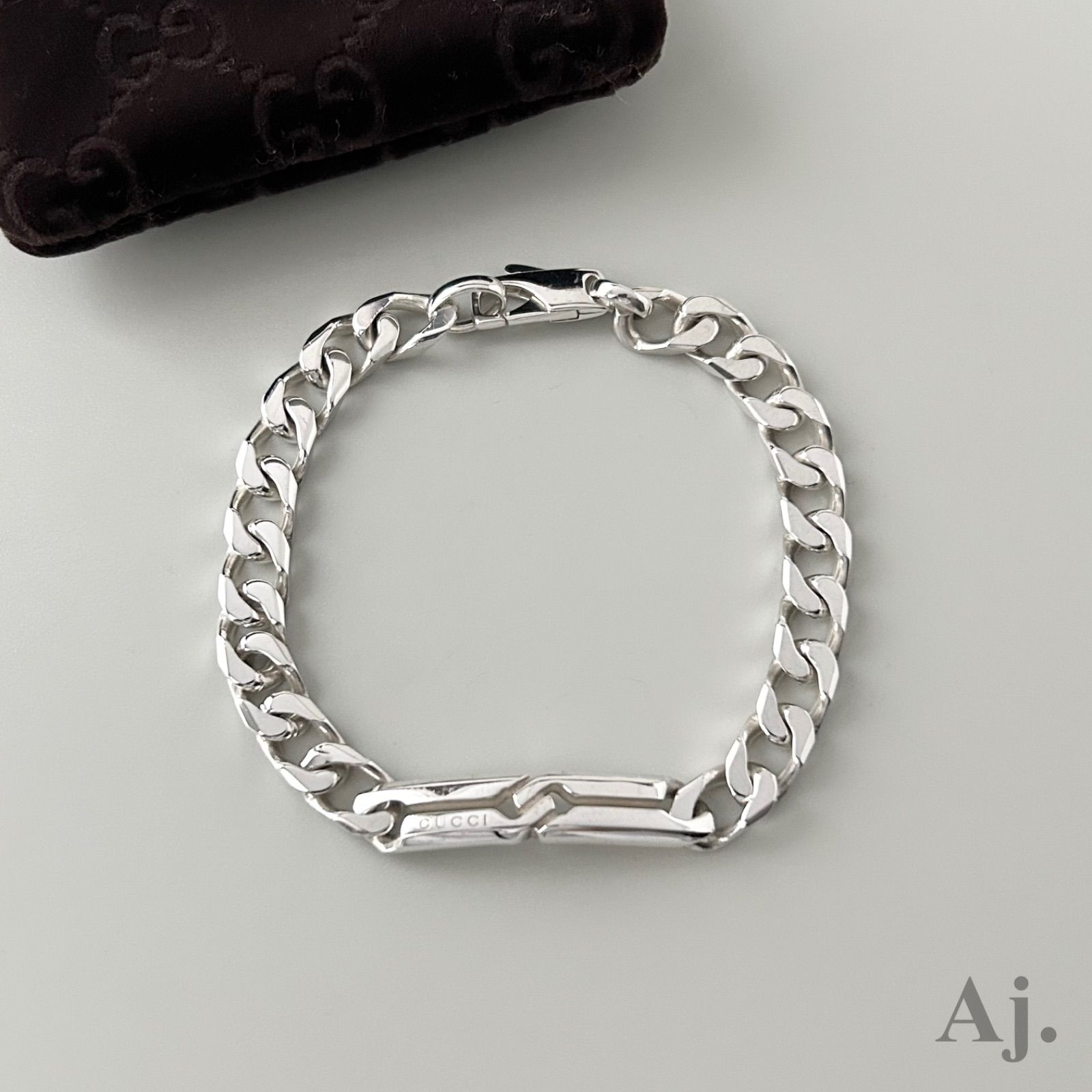 c539 GUCCI グッチ　インフィニティ　ノットチェーン　リンクブレスレット GUCCI（グッチ） ブレスレット ノット インフィニティ SV925 シルバー