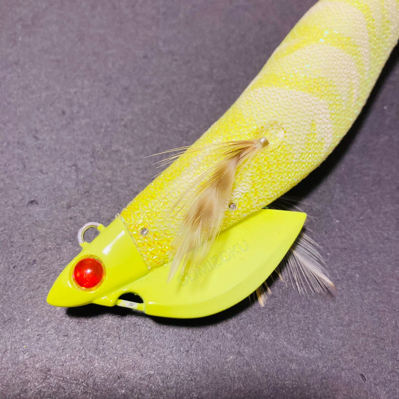 美品】 墨族BB 40g 3.5号 レモン ティップラン 船アオリ エギ