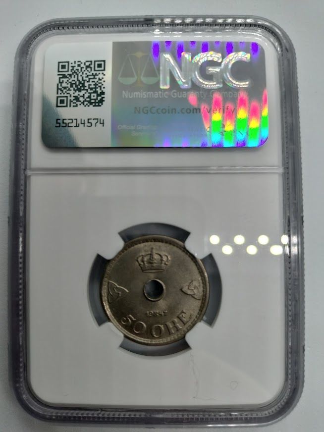 NGC MS64 1947 ノルウェース 50 オール NGC MS64 1947 ノルウェース 50 オール - メルカリ