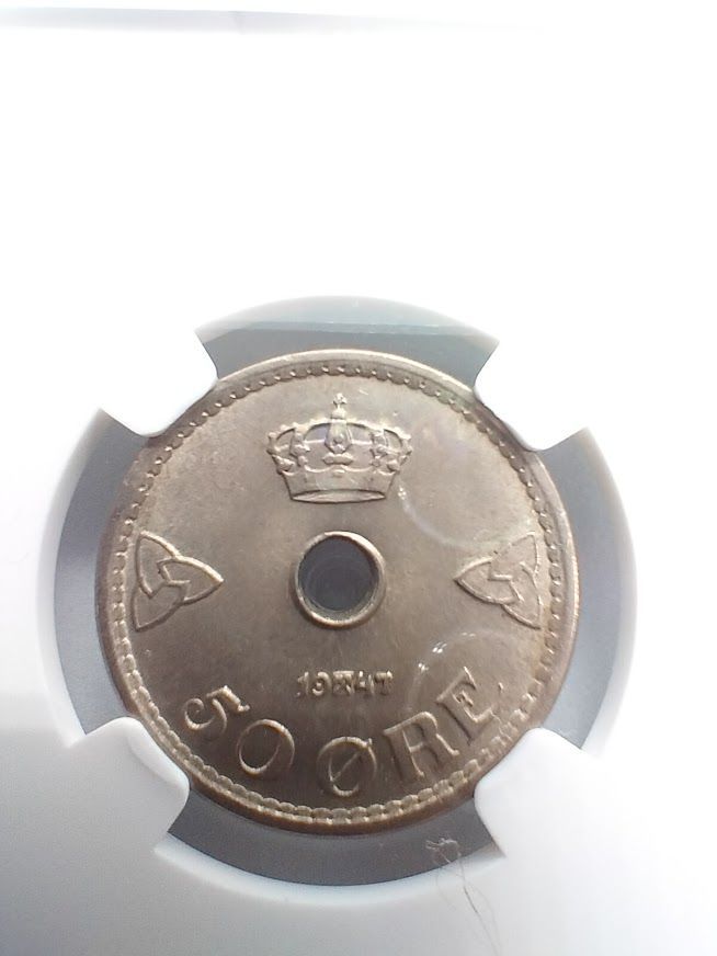 NGC MS64 1947 ノルウェース 50 オール - メルカリ