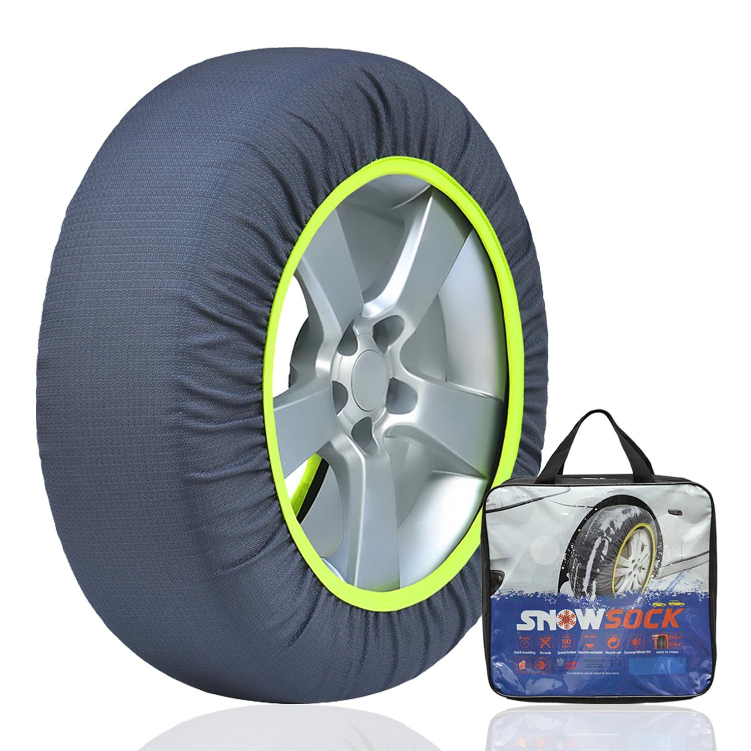 NIJOSTORE タイヤチェーン 布製 スノーソックス 軽自動車 布チェーン