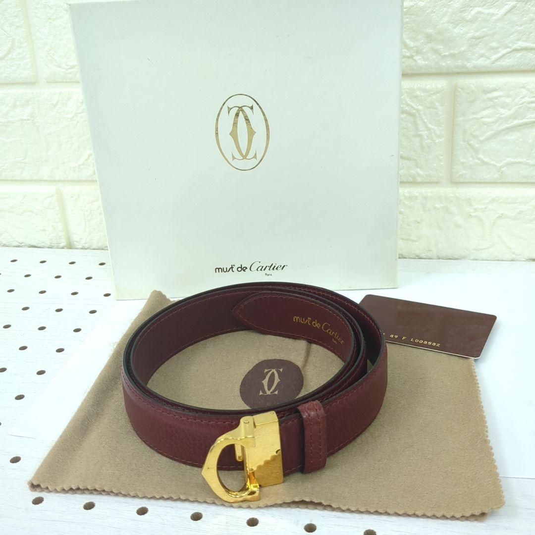 must de Cartier カルティエ レザー ベルト - メルカリ