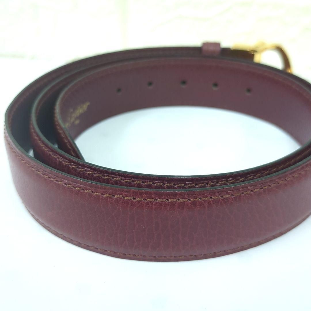 must de Cartier カルティエ レザー ベルト - メルカリ