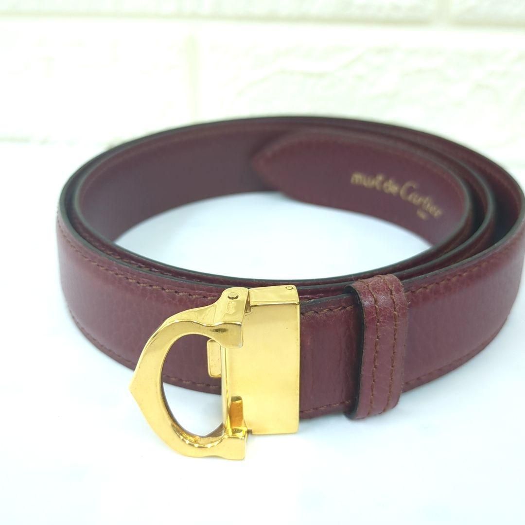 must de Cartier カルティエ レザー ベルト - メルカリ