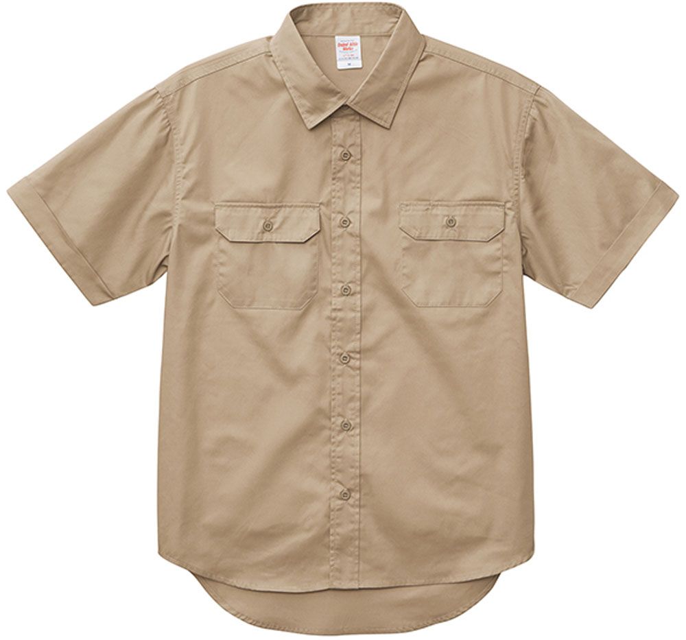 ユナイテッドアスレ UnitedAthle T/C ワーク シャツ  177201X 747 モカベージュ