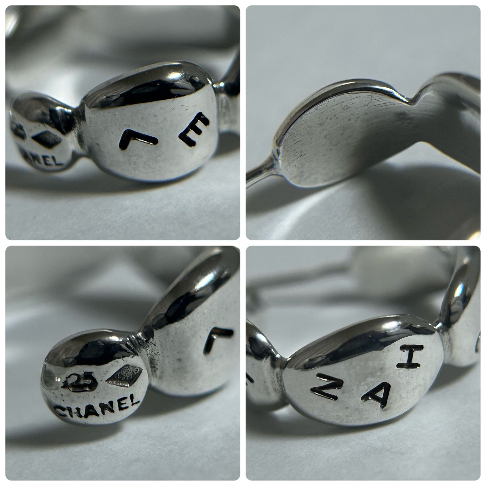 シャネル フープ ピアス ロゴ Silver 925 ヴィンテージ CHANEL - メルカリ