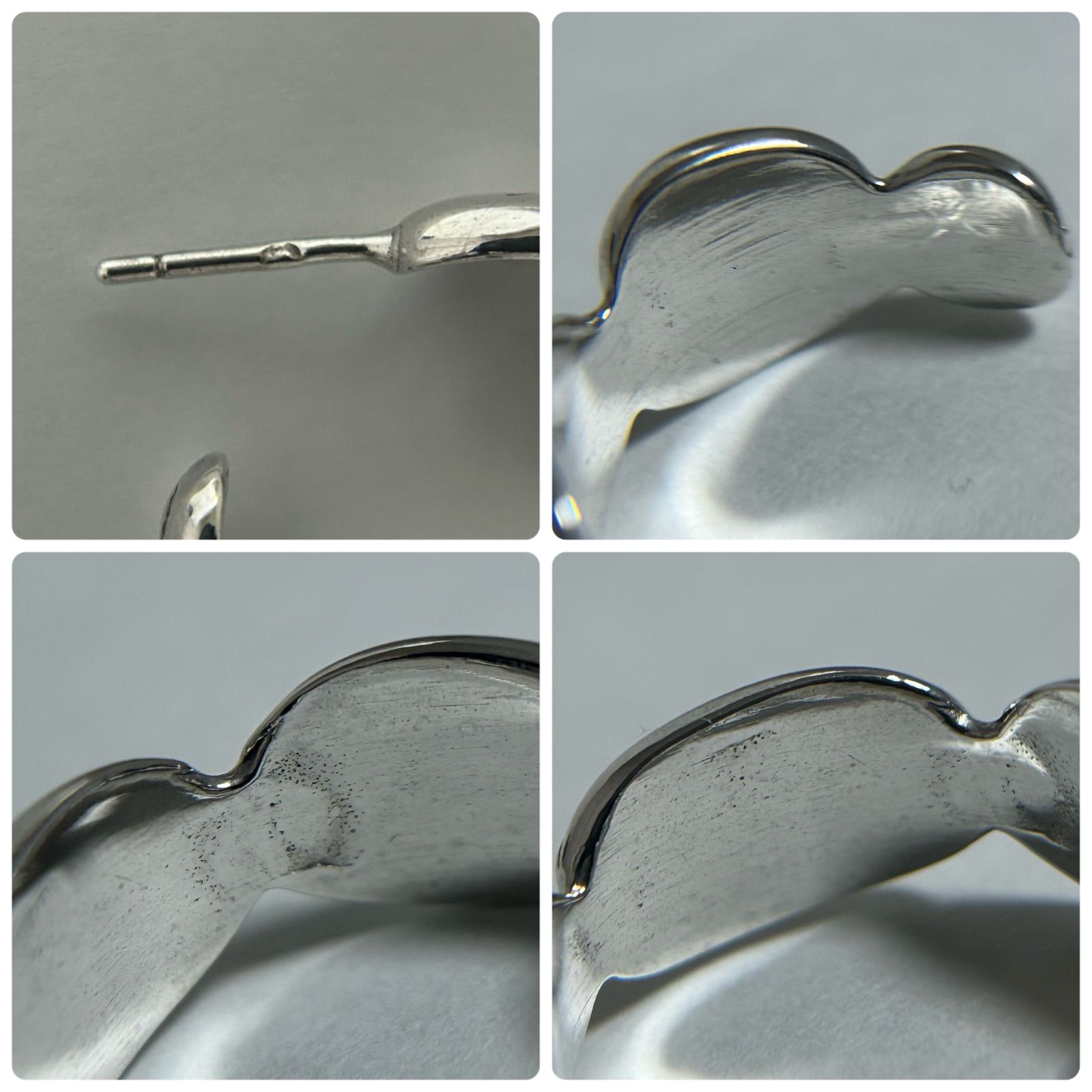 シャネル フープ ピアス ロゴ Silver 925 ヴィンテージ CHANEL - メルカリ