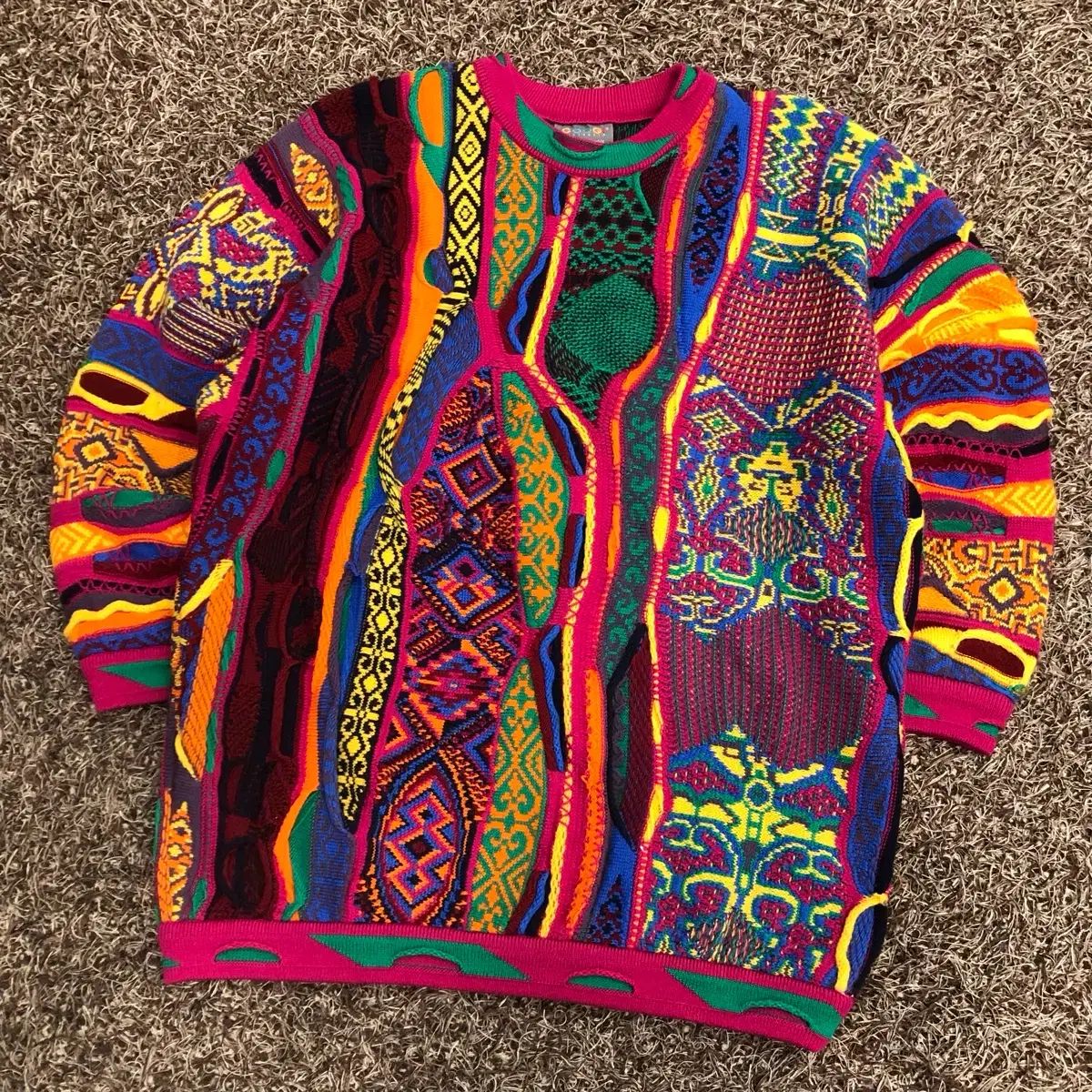 M クージー ウール マルチCOLOR パータン ニット COOGI(クージー) ⁄ 3D 