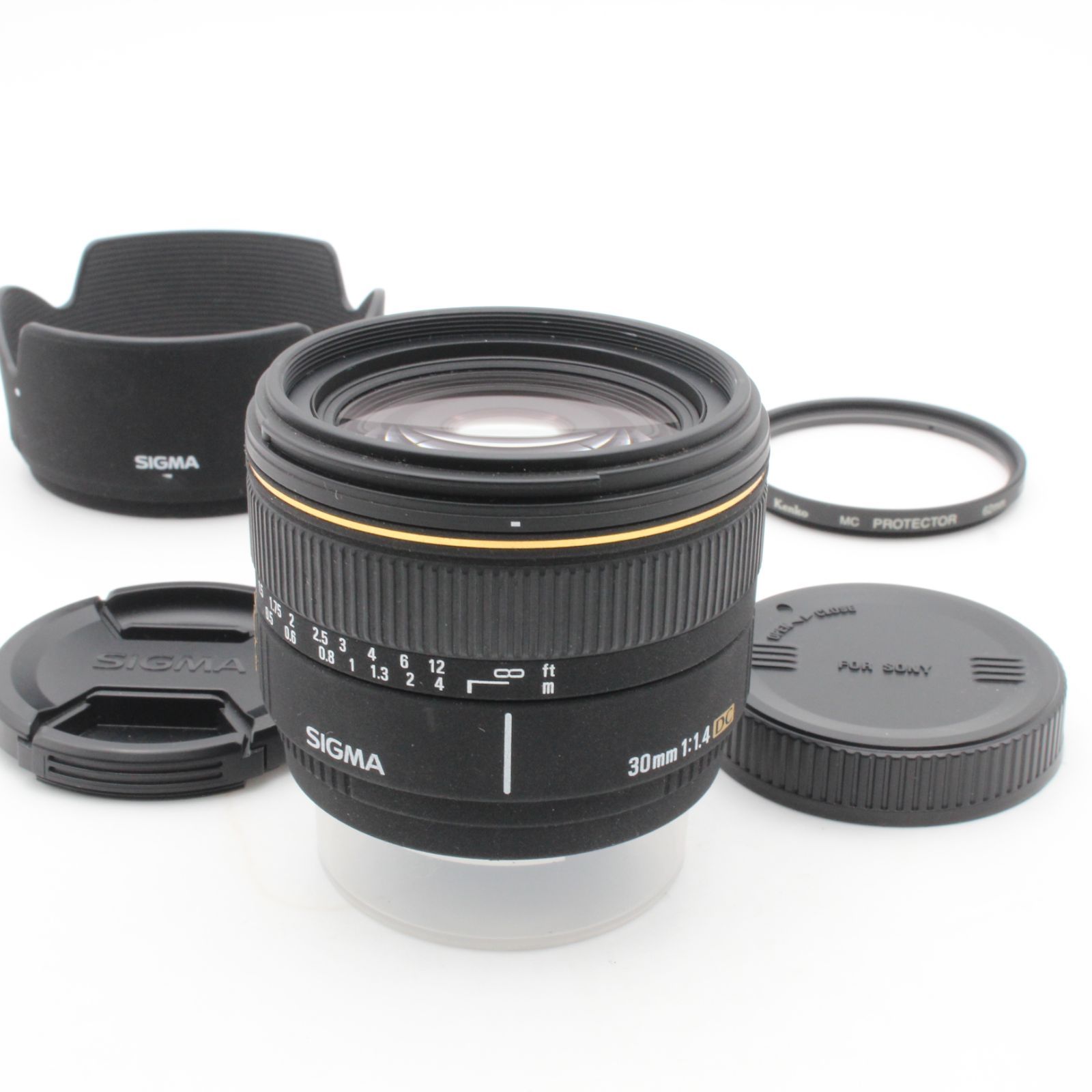SIGMA 30mm F1.4 おまけ付き 美品】 SIGMA シグマ 30mm F1.4 EX DC HSM ソニー用Aマウント フード
