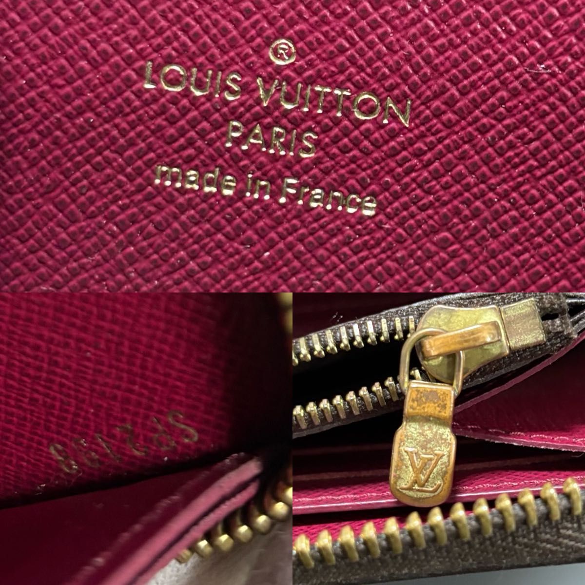 s58 クレマンス　モノグラムフーシャ　ルイヴィトン　長財布 s58 ポルトフォイユ クレマンス Louis Vuitton ルイ ヴィトン 長 財布