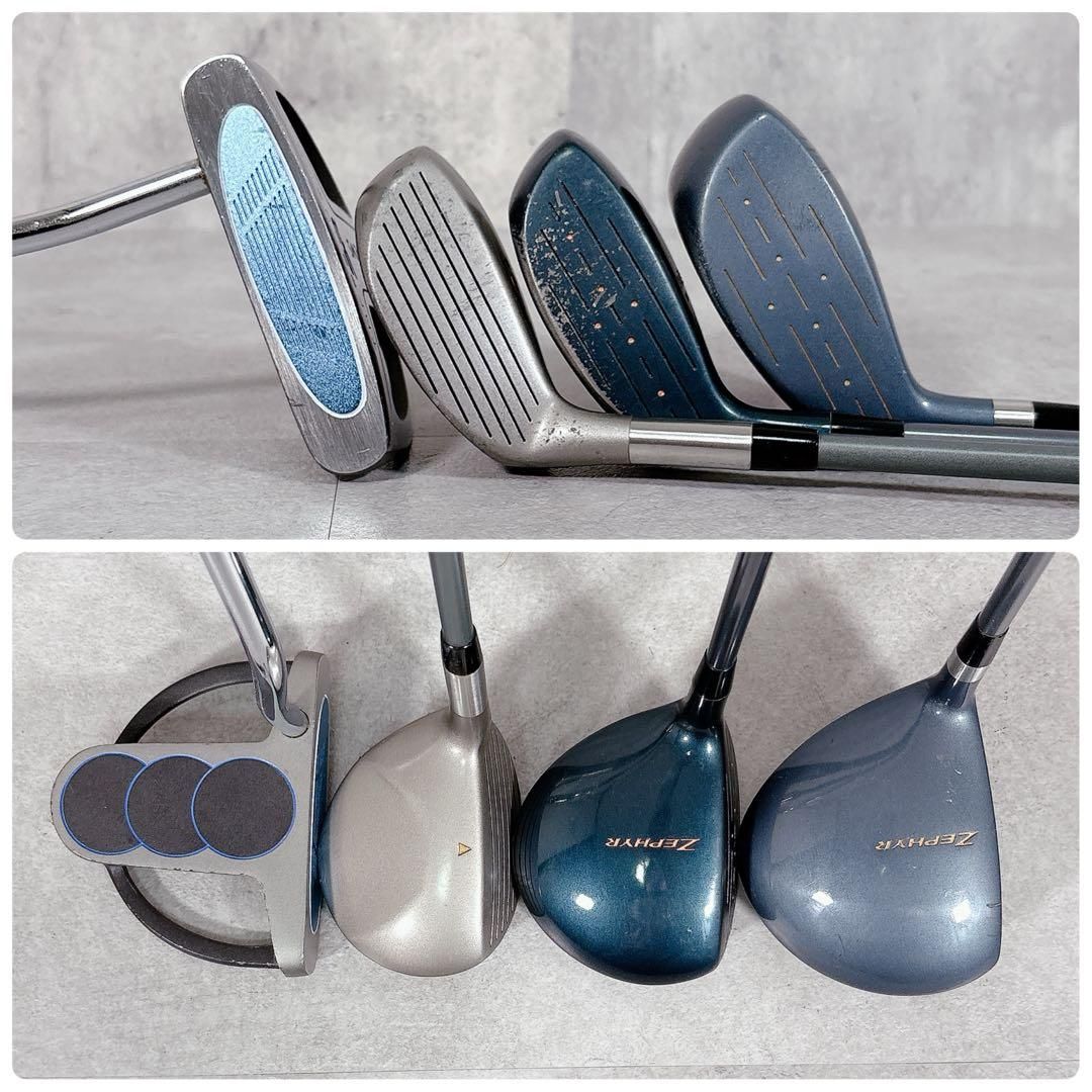 V601 ミズノ メンズ ゴルフ クラブセット 15点 フル 豪華 赤黒 14本